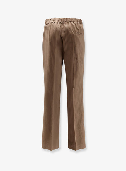 Hevo Torre Chianca Linen And Viscose Trousers