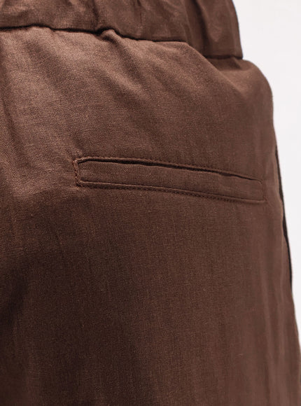 Hevo Torre Chianca Linen And Viscose Trousers
