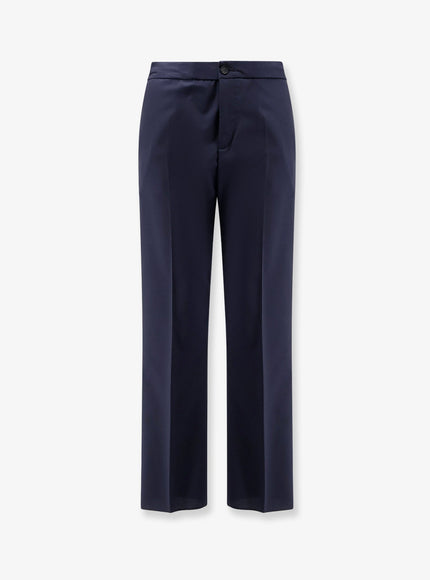Hevo Torre Chianca Linen And Viscose Trousers Blue
