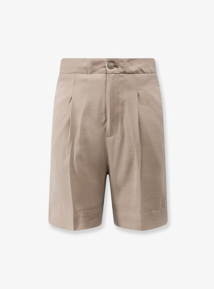 Hevo Torre Lapillo Modal Blend Bermuda Shorts Beige