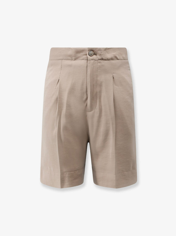 Hevo Torre Lapillo Modal Blend Bermuda Shorts Beige