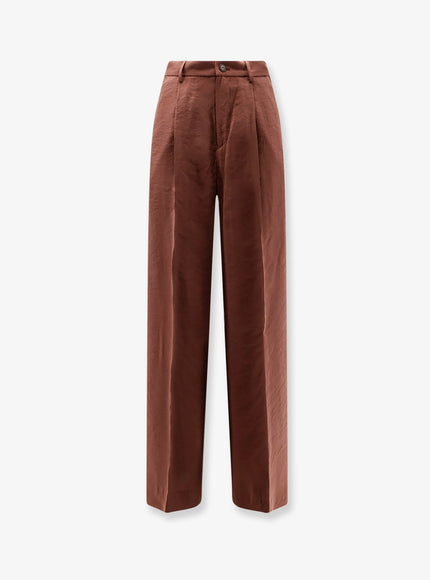 Hevo Torreveneri Modal And Polyester Trousers 44 Brown