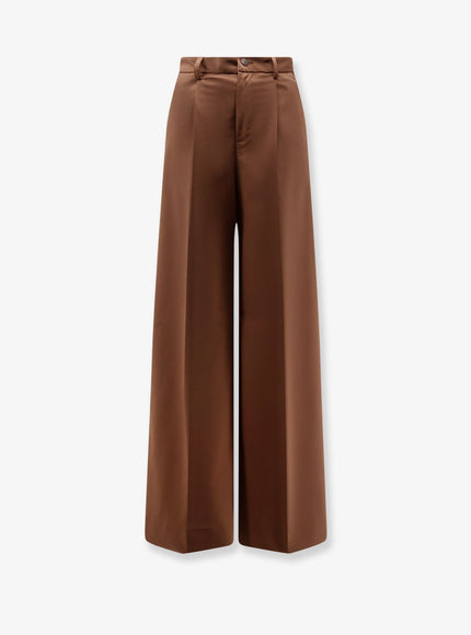 Hevo Torreveneri Modal And Polyester Trousers Brown