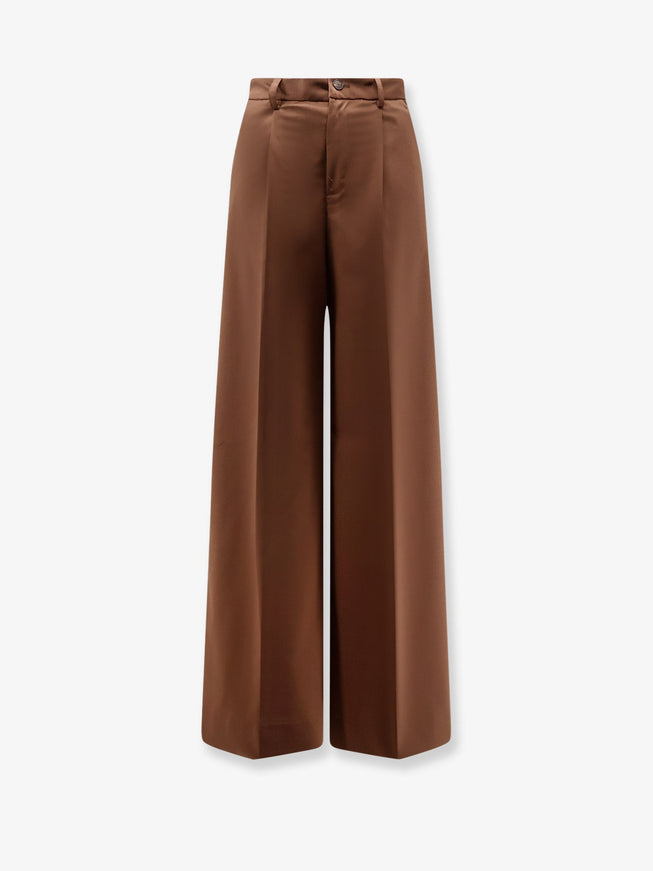 Hevo Torreveneri Modal And Polyester Trousers Brown