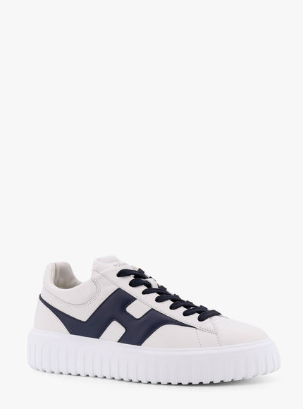 Hogan H-Stripes Leather Sneakers With Side Logo