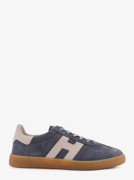 Hogan Suede Sneakers With Side Logo Grigio