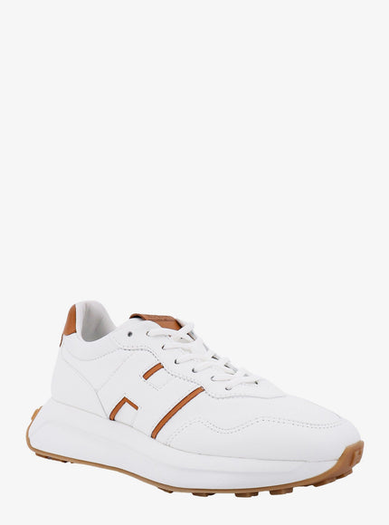 Hogan Leather Sneakers With Logo On The Side