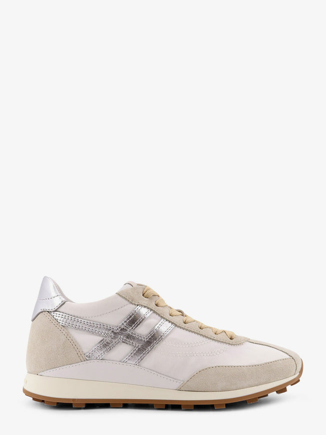 Hogan Nylon And Suede Sneakers Beige