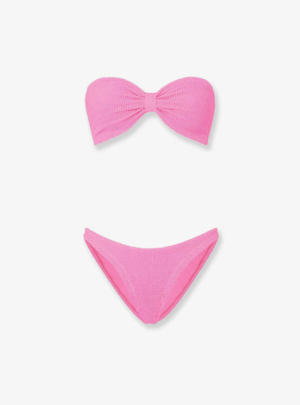 Hunza G The Original Crinkle Bikini Uni Bubblegum