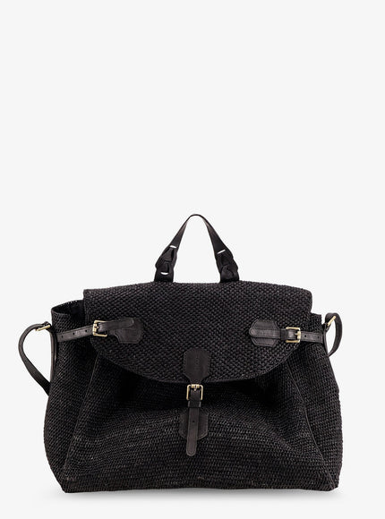 Ibeliv Alpha Raffia Shoulder Bag Uni Black