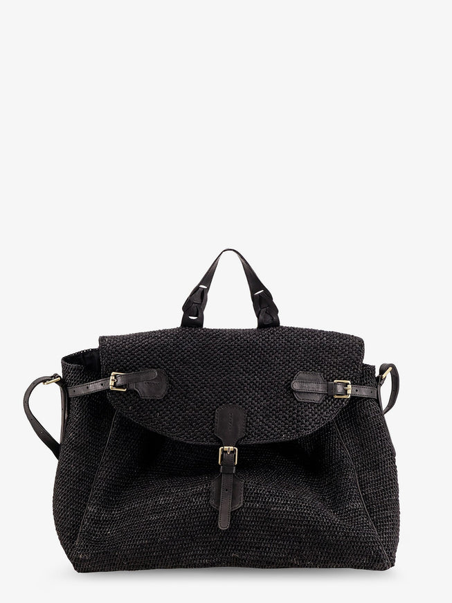 Ibeliv Alpha Raffia Shoulder Bag Uni Black