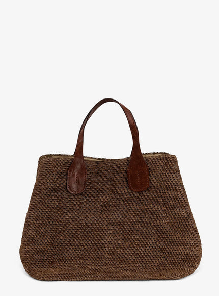 Ibeliv Rio Raffia Shoulder Bag Uni Darktea