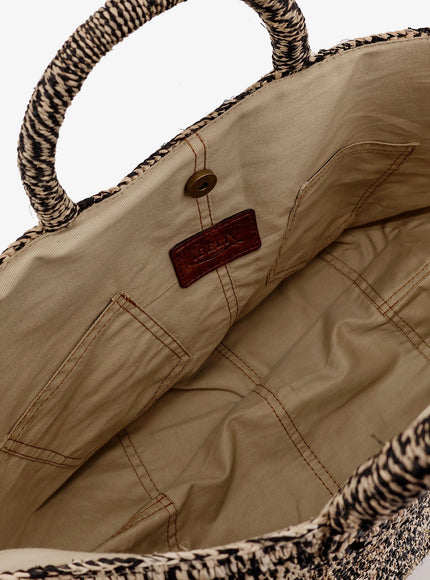 Ibeliv Vanilla Raffia Handbag