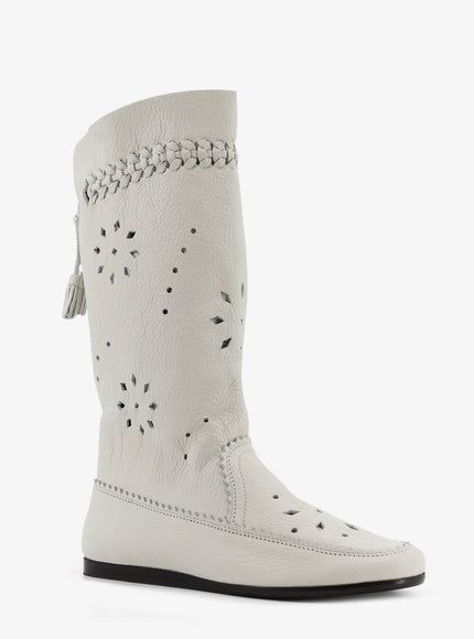 Isabel Marant Welky Leather Boots With Cut-Out Details