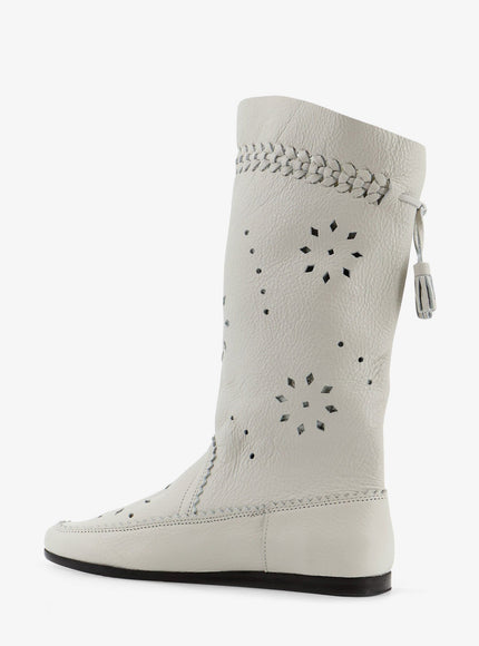 Isabel Marant Welky Leather Boots With Cut-Out Details