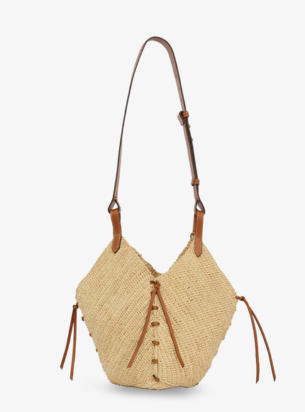 Isabel Marant Losange Raffia Shoulder Bag