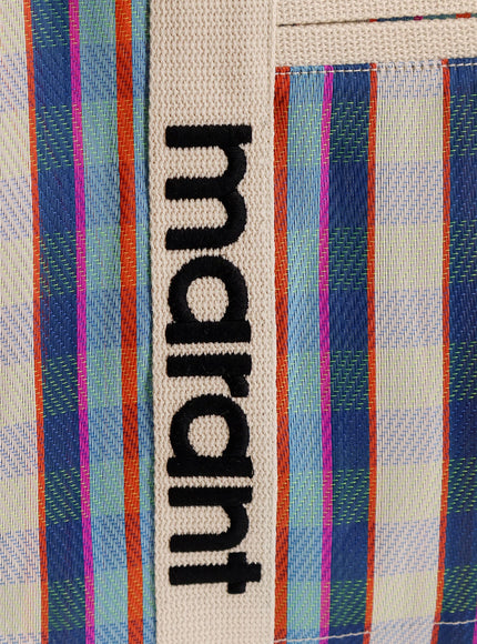 Isabel Marant Darwen Nylon Shoulder Bag With Striped Pattern