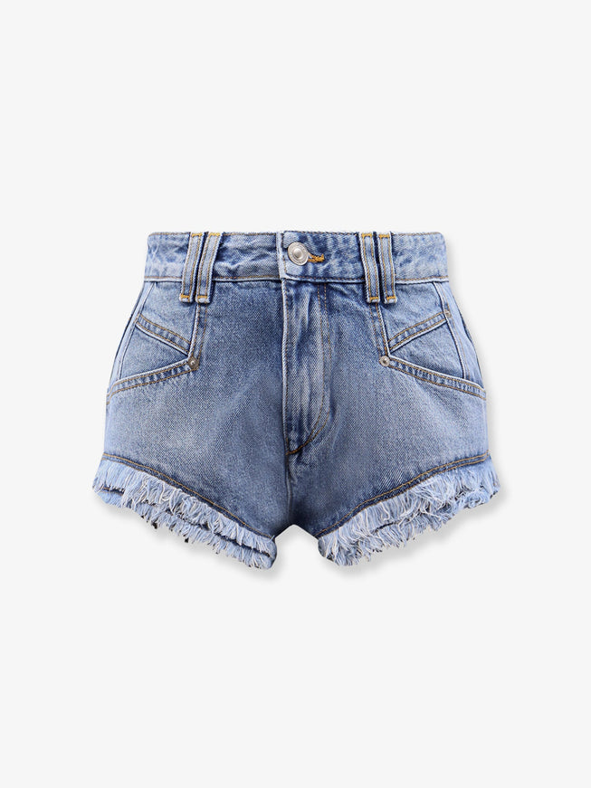 Isabel Marant Eneidala Denim Shorts Light Blue