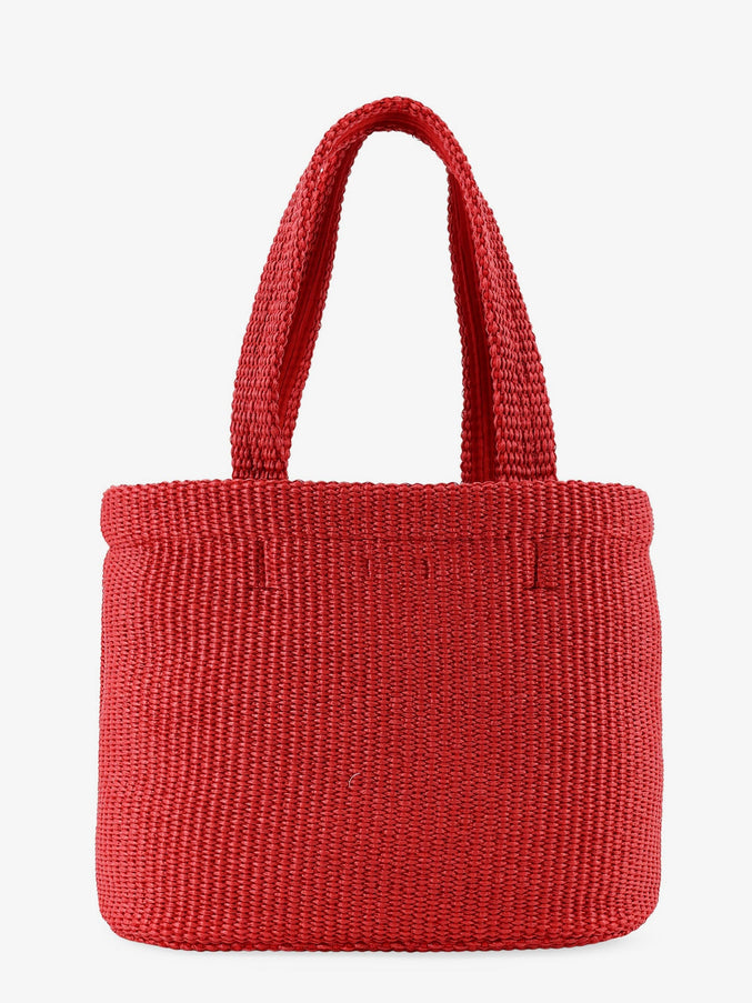 Jimmy Choo Raffia Shopping Bag With Lettering Logo On The Front