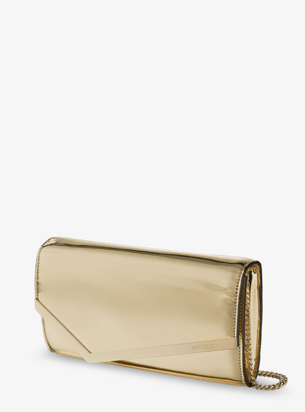 Jimmy Choo Emmie Leather Clutch With All-Over Glitter