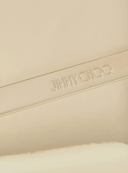 Jimmy Choo Emmie Leather Clutch With All-Over Glitter