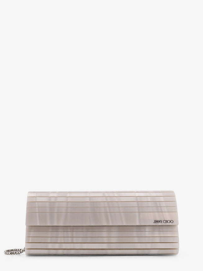 Jimmy Choo Sweetie Mother-Of-Pearl Clutch Uni Ivory