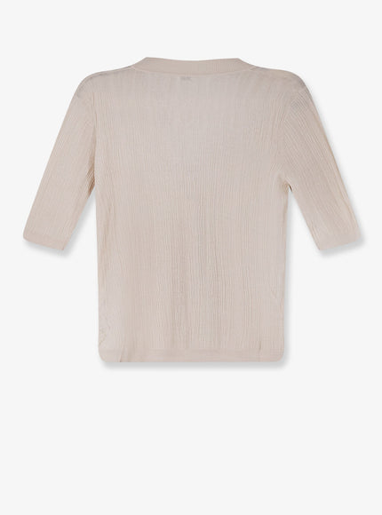 Joseph Silk And Cotton Cardigan With Crinkled Effect