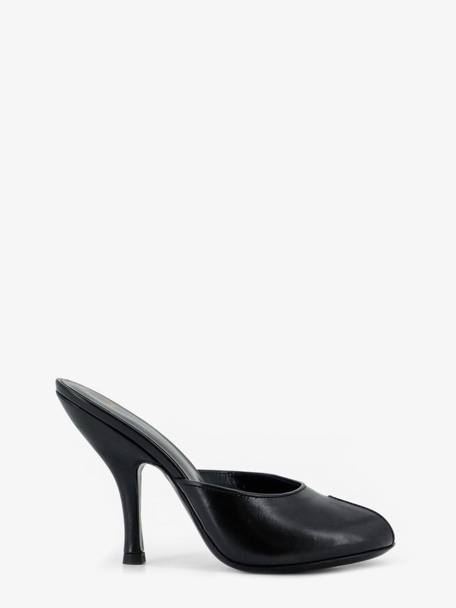 Jude Leather Date Mule Sandals Black