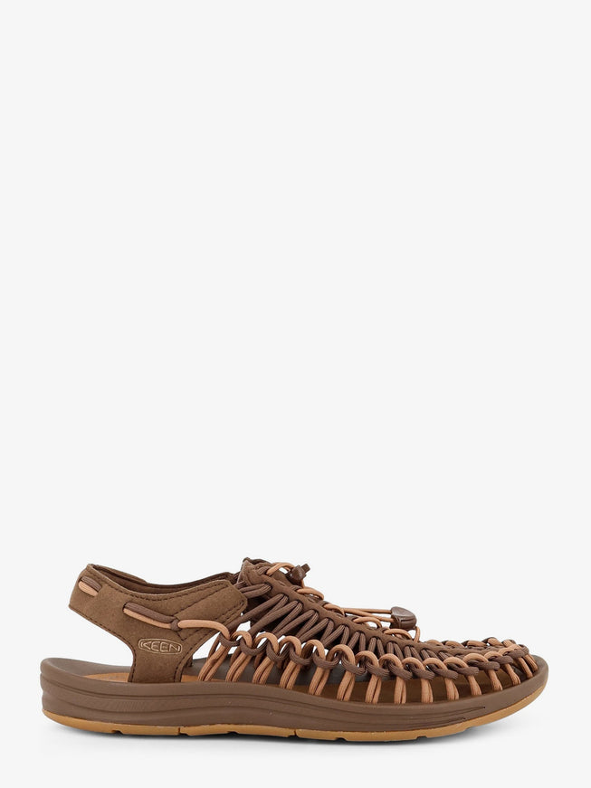 Keen Uneek M Woven Fabric Sandals Dark Earth Chipmunck