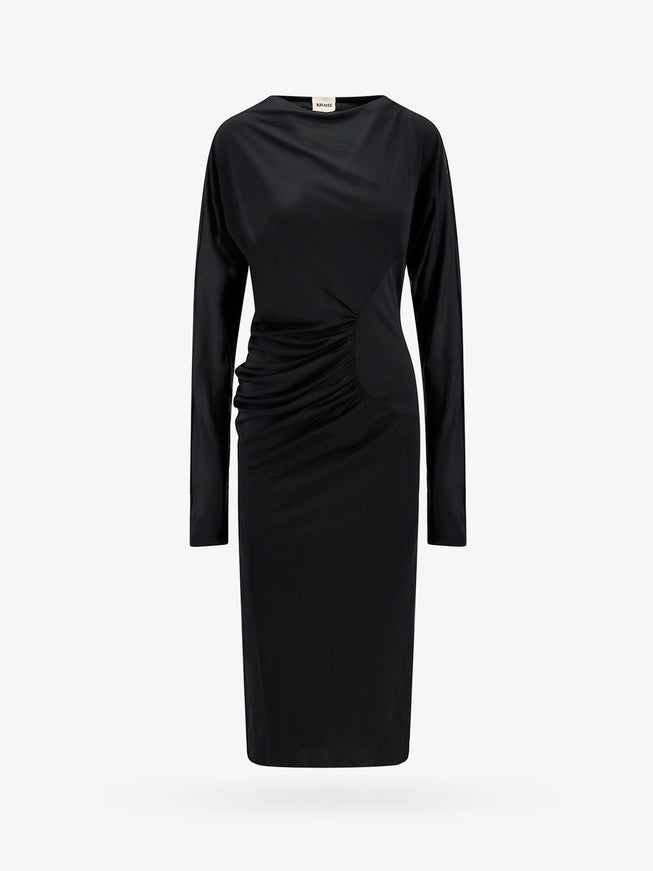 Khaite Viscose Long Dress S Nero