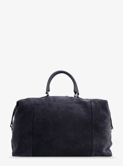 Kiton Ciro Paone Suede Weekend Travel Bag