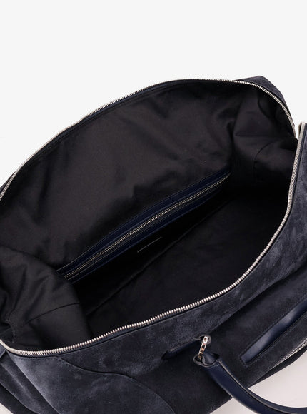 Kiton Ciro Paone Suede Weekend Travel Bag