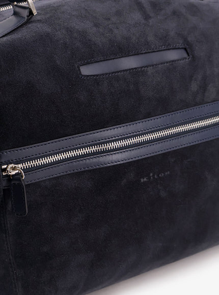 Kiton Ciro Paone Suede Weekend Travel Bag