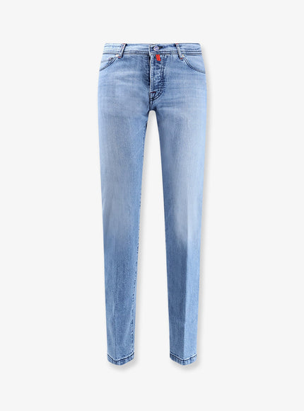Kiton Ciro Paone Blue Denim Jeans Blu