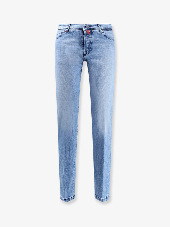 Kiton Ciro Paone Blue Denim Jeans Blu