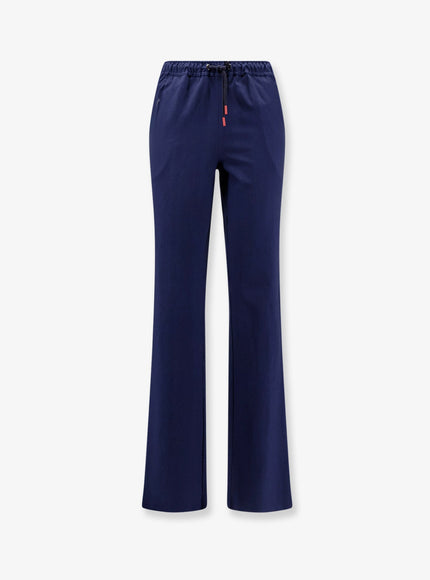 Kiton Ciro Paone Cotton Trousers With Drawstring Blu