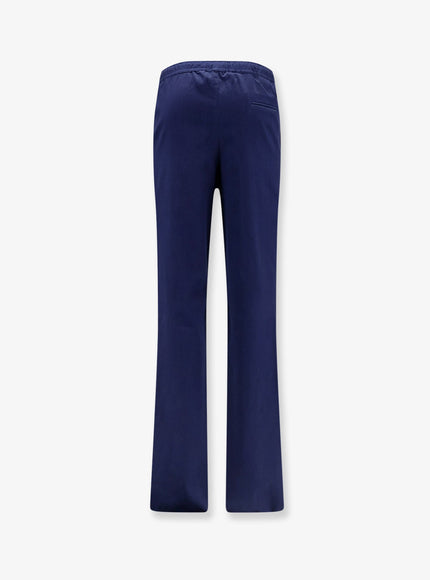 Kiton Ciro Paone Cotton Trousers With Drawstring