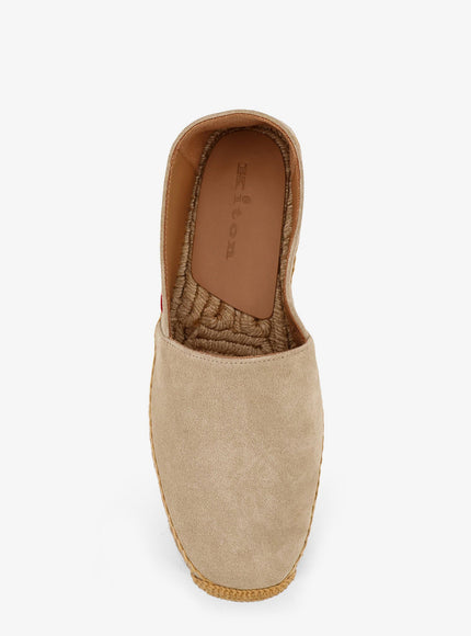 Kiton Ciro Paone Suede Espadrilles With Iconic Stitching