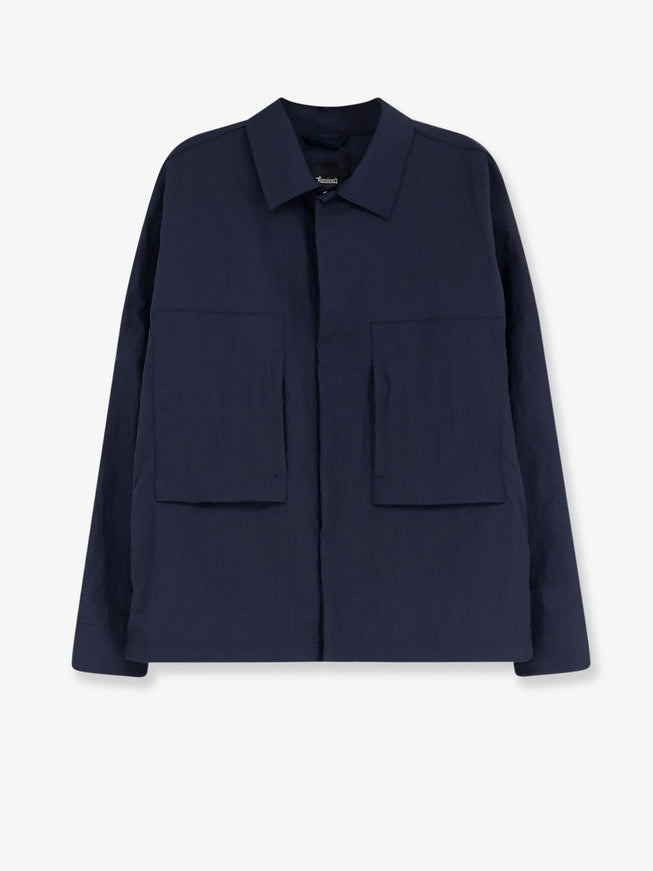 Laminar Wrinkled Nylon Jacket Blu Navy