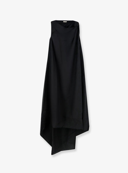 Lamrons Viscose And Lyocell Blend Dress Black