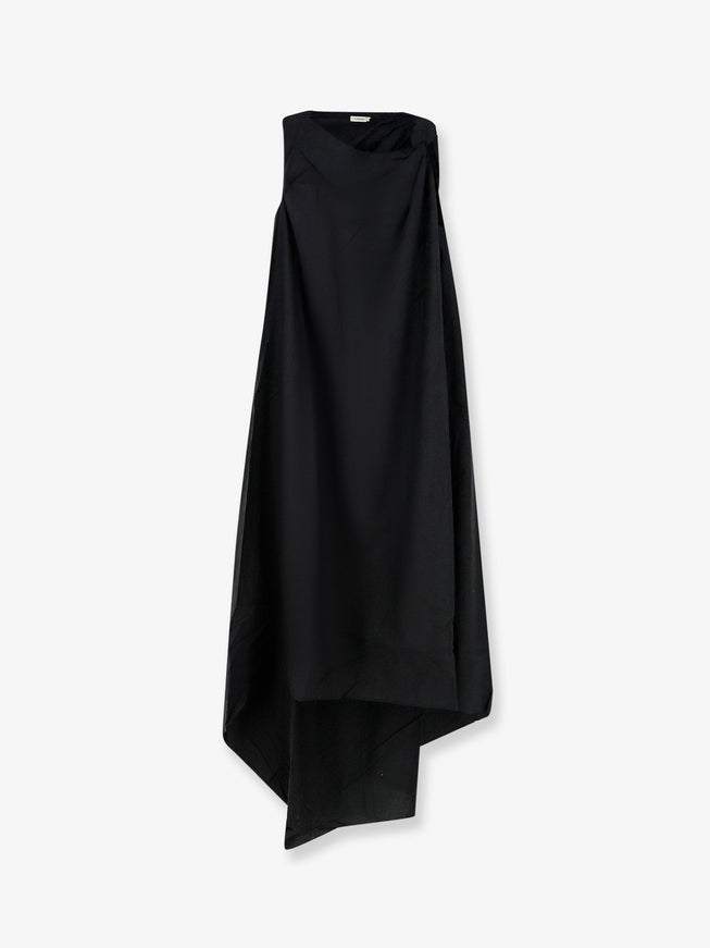 Lamrons Viscose And Lyocell Blend Dress Black