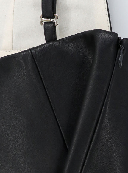 Lamrons Leather Top