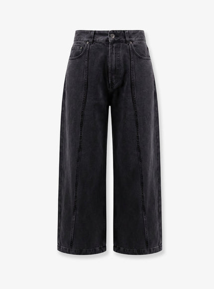 Lamrons Balloon Fit Black Denim Jeans Charcoal