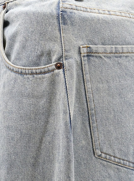 Lamrons Balloon Fit Blue Denim Jeans