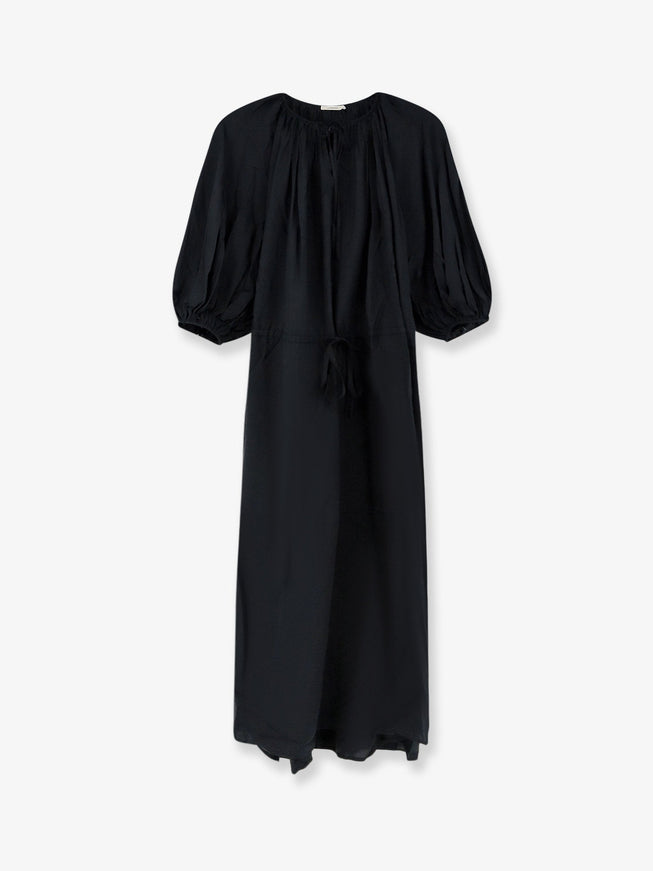 Lamrons Modal And Silk Blend Dress Charcoal