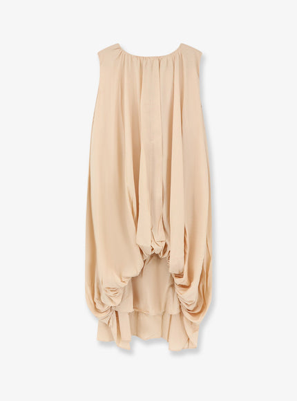 Lamrons Modal And Silk Blend Dress Nude