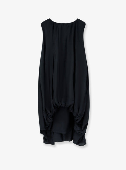 Lamrons Modal And Silk Blend Dress Black