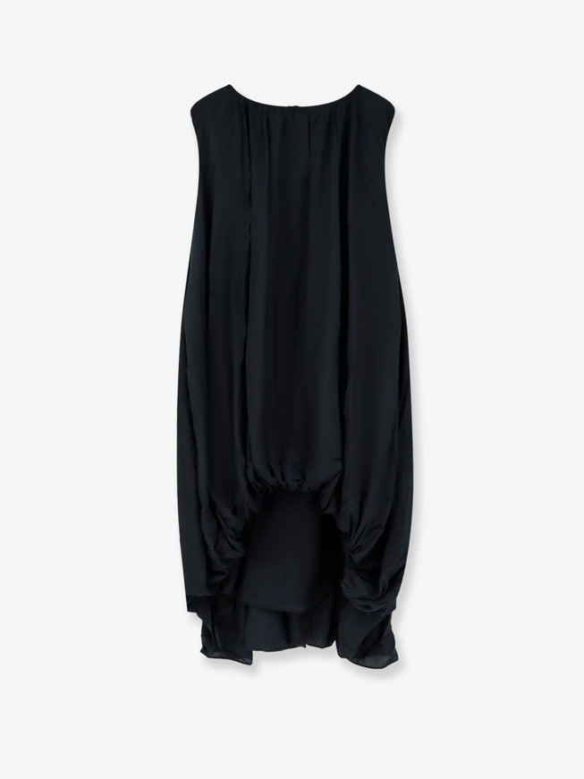 Lamrons Modal And Silk Blend Dress Black