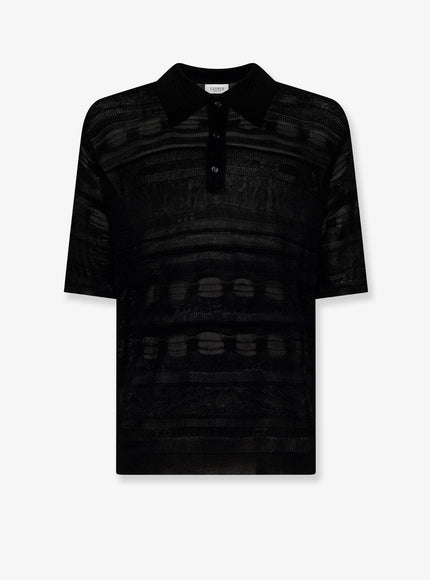 Laneus Cotton Polo Shirt Nero
