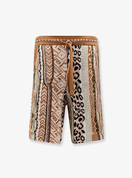 Laneus Cotton Blend Bermuda Shorts Cioccolato